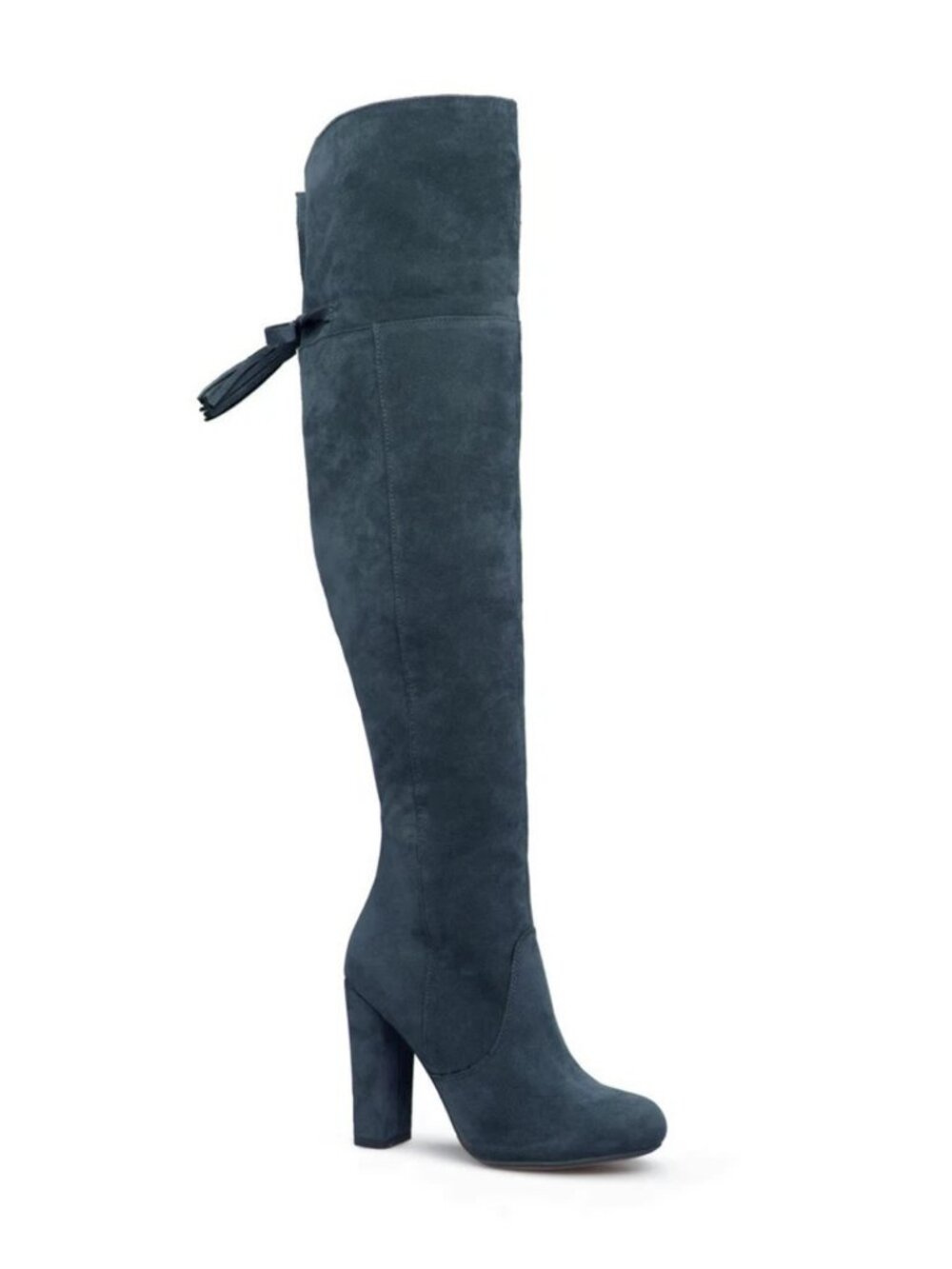 Dark green over the knee / thigh high boots, size 7